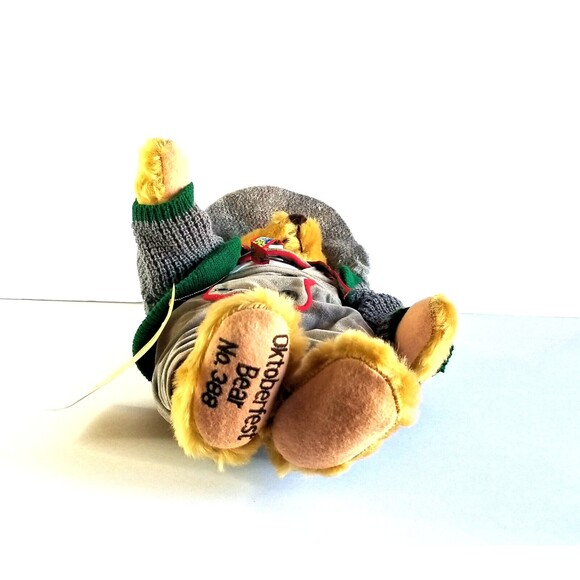 Vtg HERMANN Oktoberfest Mohair Teddy Bear Limited Edition Collectible 1994 - Picture 10 of 15